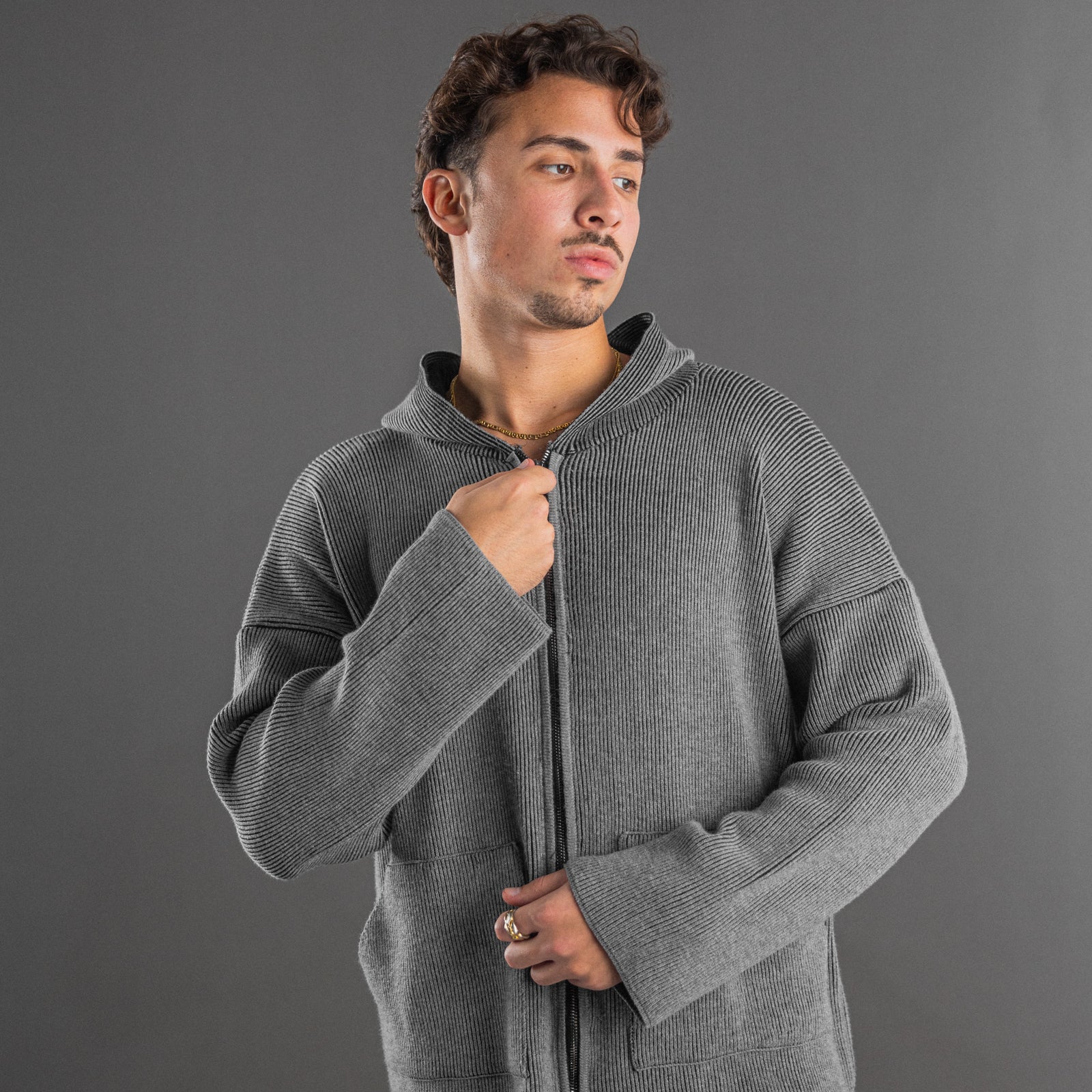 Knitted-shadow Jacket