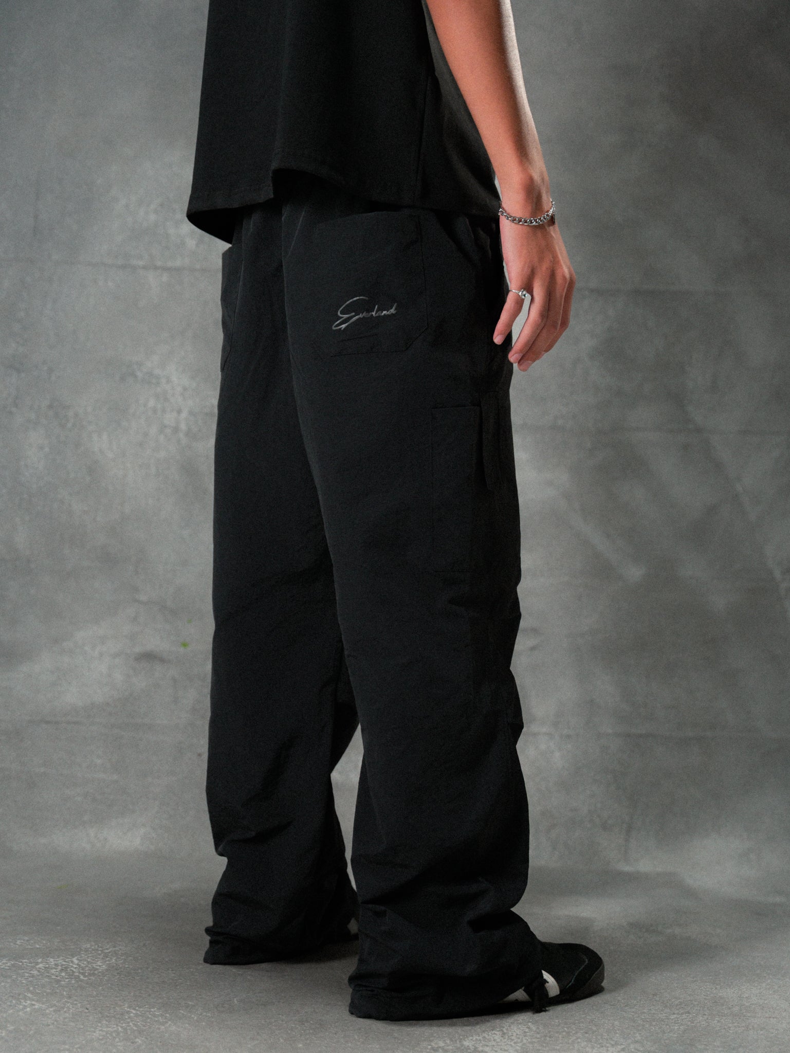 Black Parachute Pants
