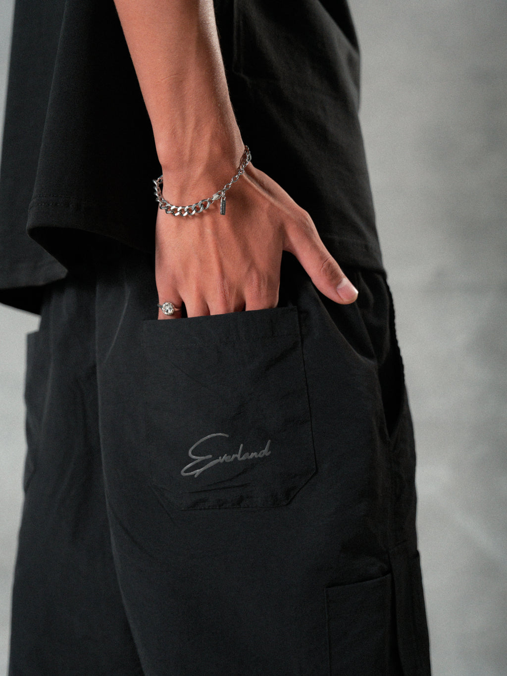 Black Parachute Pants