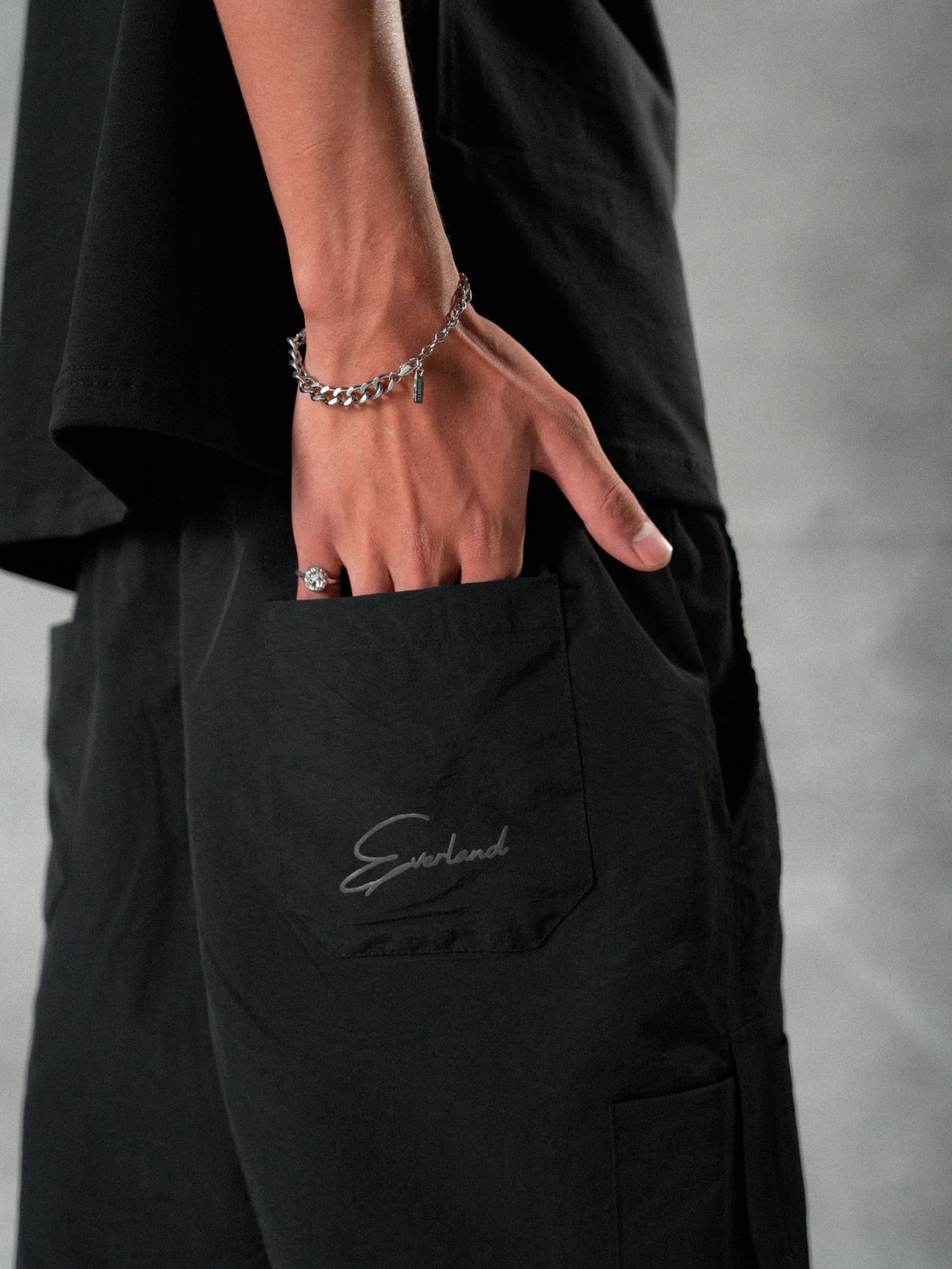Black Parachute Pants